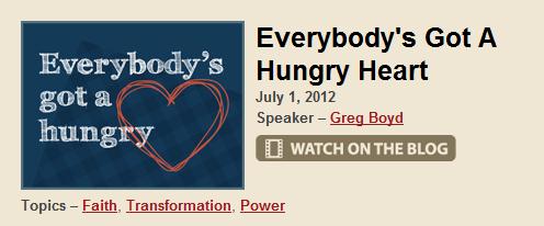 Sermon Hungry Heart Sermon Hungry Heart
